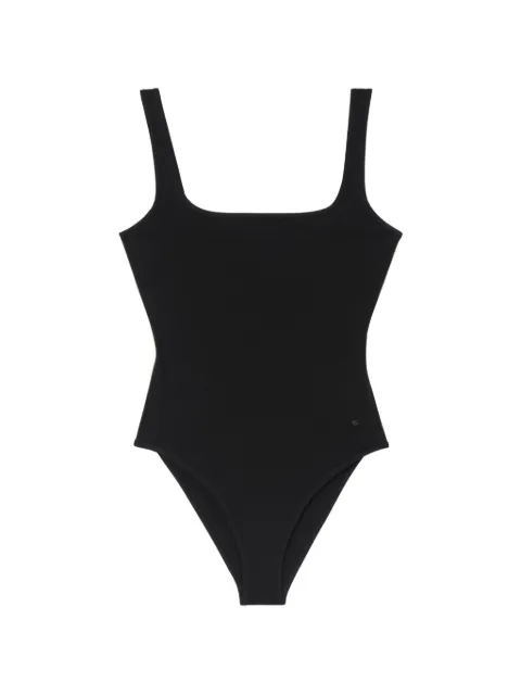 Burberry Check trim swimsuit Black 8122477