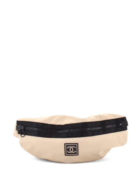 CHANEL Pre-Owned Sport Line Waist Bag Nylon XL belt bag Black 95F5SFSS5JFRUWER