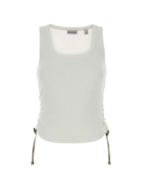 Burberry ribbed drawstring top White 8123631