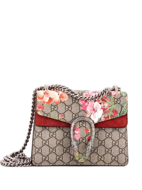 Gucci Pre-Owned Dionysus Bag Blooms Print GG Coated Canvas Mini shoulder bag Brown 7QQI9CC8UEVEZBC2