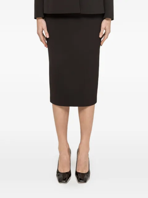 NISSA high-waisted midi skirt Black F16745