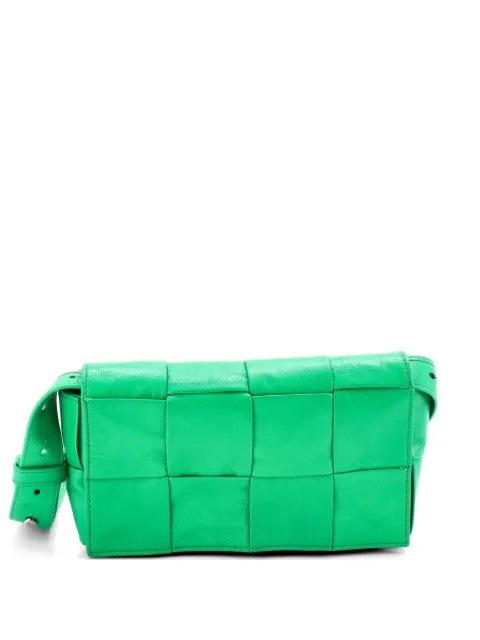 Bottega Veneta Pre-Owned Cassette Maxi Intrecciato Leather belt bag Green FINFGXA1LABPDNYB