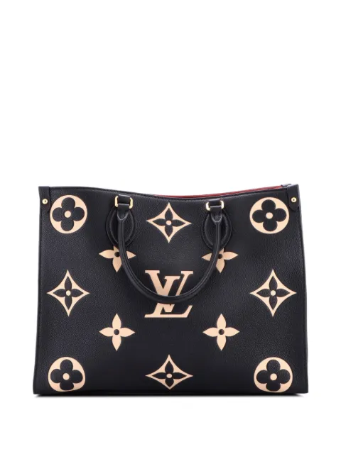 Louis Vuitton Pre-Owned OnTheGo Tote Bicolor Monogram Empreinte Giant MM shoulder bag Black 3CXCUVSVS2IYZD53