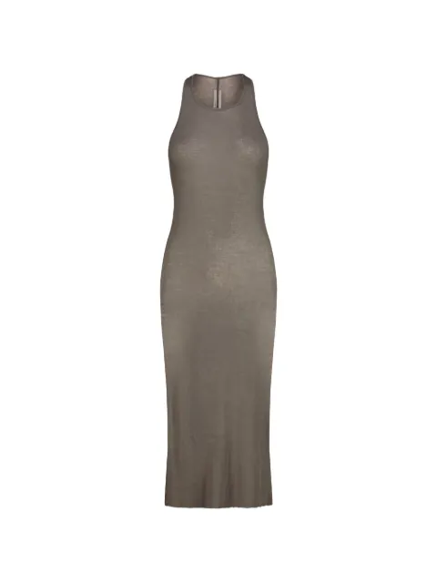 Rick Owens raw-cut maxi dress Grey RO01F6596MR