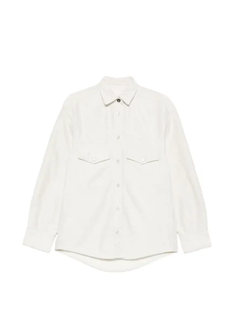 Nine In The Morning pocket button cotton shirt Neutrals 9SS26KT35