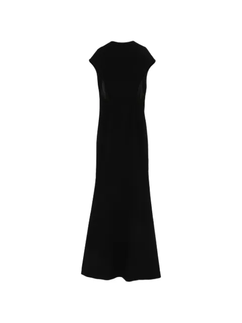 Jil Sander cap-sleeves maxi dress Black J03CT0606J70218