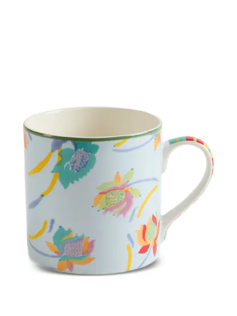 Lisa Corti Japanese floral-print mug Blue 0MUGPCLJA76U