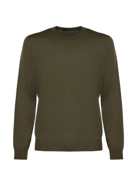 Drumohr knitted crew neck jumper Green D0D103441
