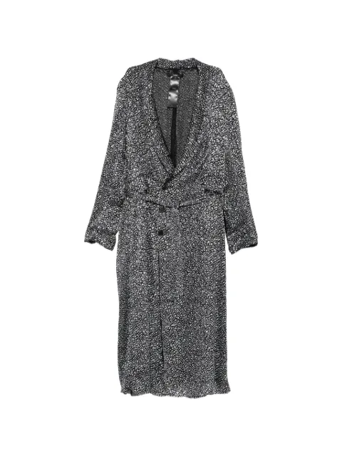 SAPIO shawl-lapel coat Black 126U0601N5L
