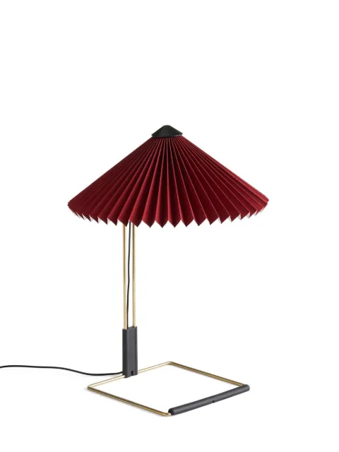 HAY pleated-shade table lamp Red AA972A569AB34