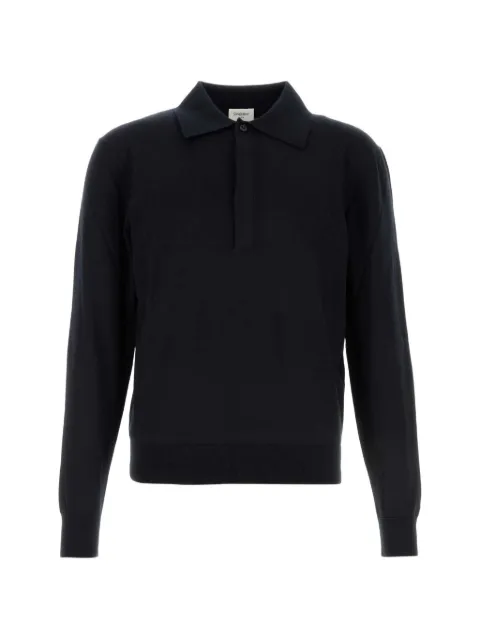 Saint Laurent long-sleeve polo shirt Blue 859500Y77IJ