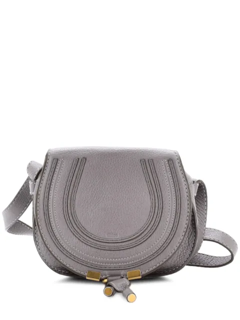 Chloé Pre-Owned Marcie Leather Small crossbody bag Grey MTHA4OP3J8MM347C