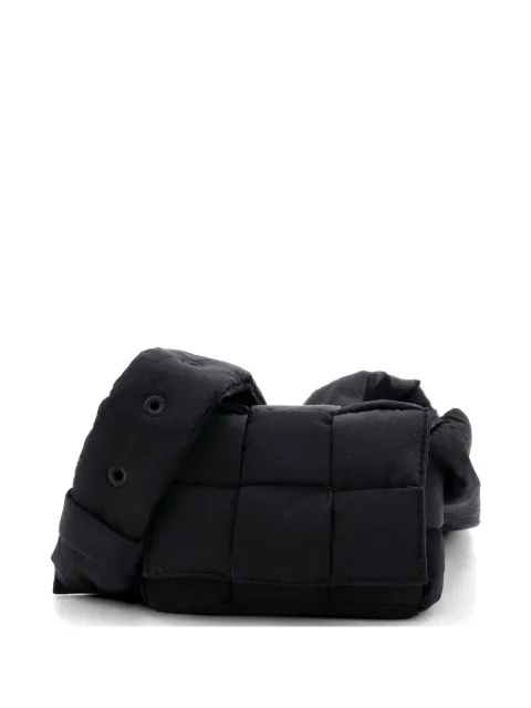 Bottega Veneta Pre-Owned Cassette Maxi Intrecciato Nylon Extra Mini crossbody bag Black 6CAP3FEF7YWWM89F
