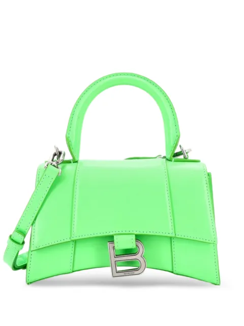 Balenciaga Pre-Owned Hourglass Top Handle Bag Leather XS crossbody bag Green 32SM5TS7SEQFP1F6