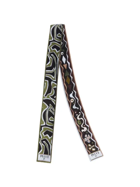 PUCCI geometric-print scarf Black 6HGB316HC081