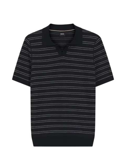 BOSS striped T-shirt Blue 50560483