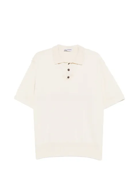SONIA CARRASCO buttoned polo top Neutrals KNSS2610305