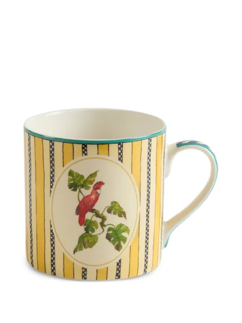 Lisa Corti Jungle Parrot mug Yellow 0MUGPCLJGP20U