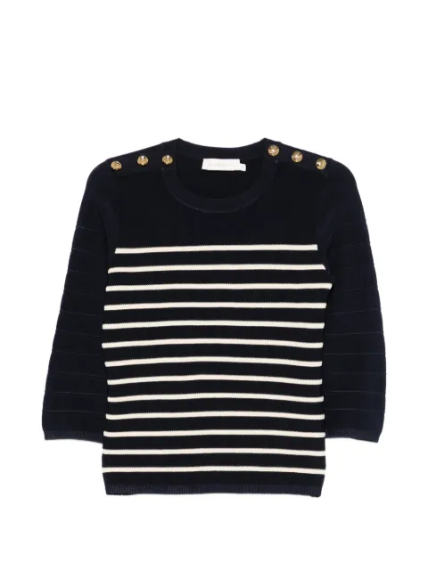 ZIMMERMANN Luna striped top Blue 8733TS261