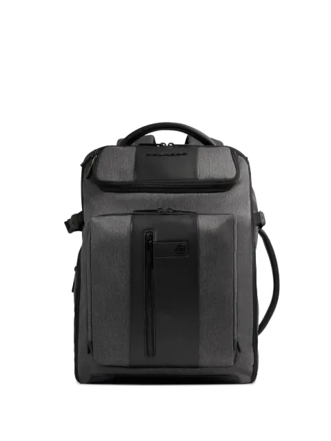 PIQUADRO expandable zip backpack Grey CA7046BR2