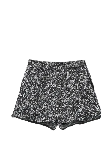 SAPIO speckled shorts Black SS26N42DEVORELENTIGGINOSO