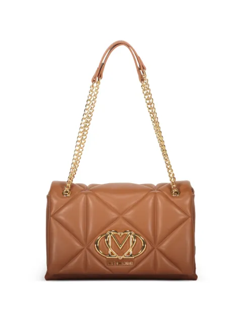 Love Moschino quilted buckle shoulder bag Neutrals JC4041PP1OLC0