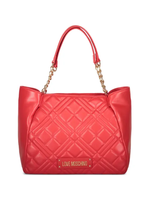 Love Moschino quilted chain tote bag Red JC4004PP1OLA0
