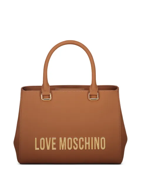Love Moschino logo detail tote bag Neutrals JC4022PP1OKD0