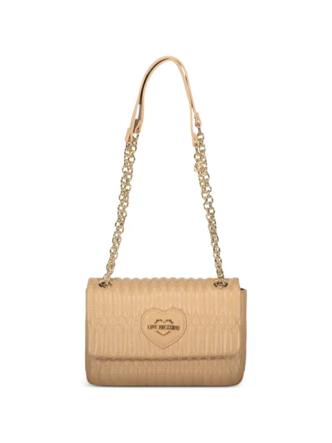 Love Moschino Quilted heart shoulder bag Neutrals JC4033PP1OLJ0