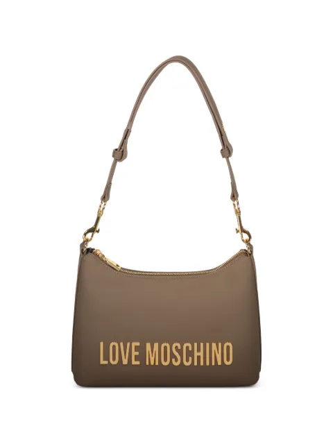 Love Moschino logo lettering shoulder bag Brown JC4025PP1OKD0