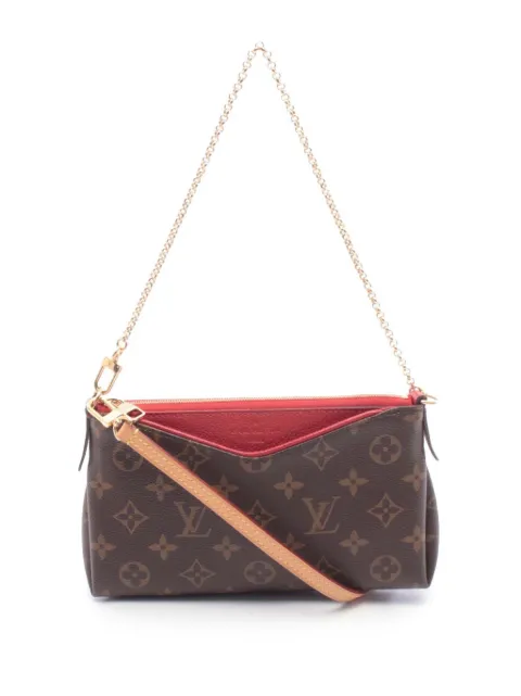 Louis Vuitton Pre-Owned 2016 Monogram Pallas Clutch satchel Brown 0AI1WFB6YFDCK2TN