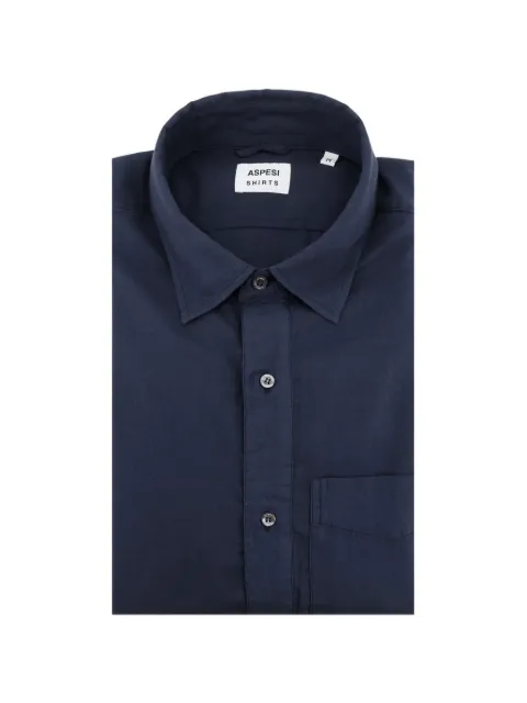 ASPESI half-button shirt Blue CE65D011