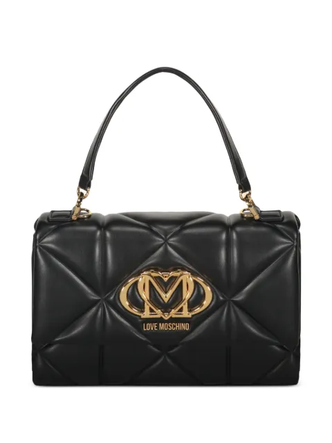 Love Moschino quilted logo tote bag Black JC4112PP1OLC0