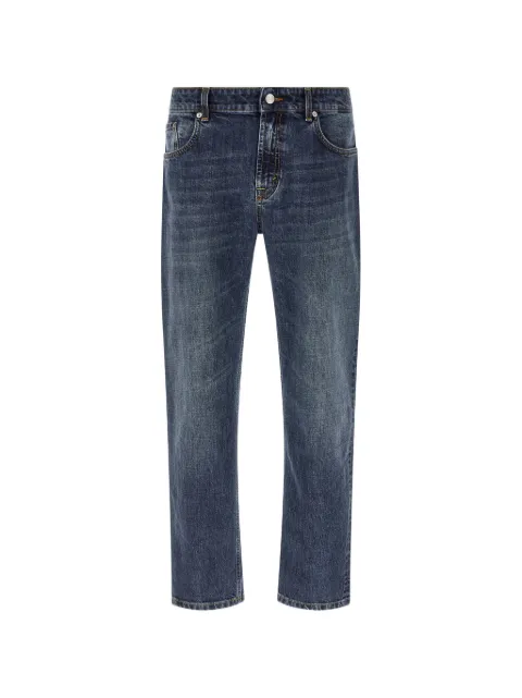 Department 5 contrast stitching straight jeans Blue UP52752D2DS0065812