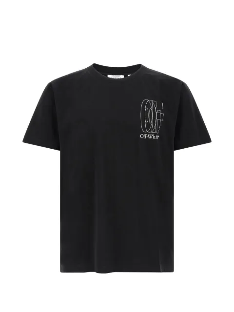 Off-White arrow embossed print T-shirt Black OMAA027S26JER0030001