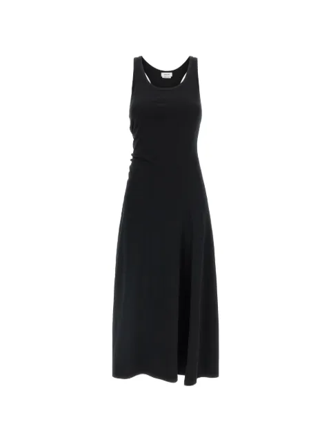 Alexander McQueen corset logo-embroidery dress Black 863591QLAEZ