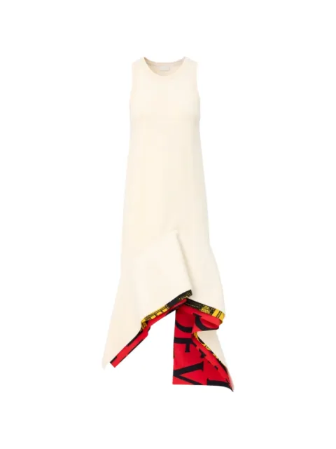 LOEWE sleeveless asymmetric dress Neutrals S540Y15KCJ