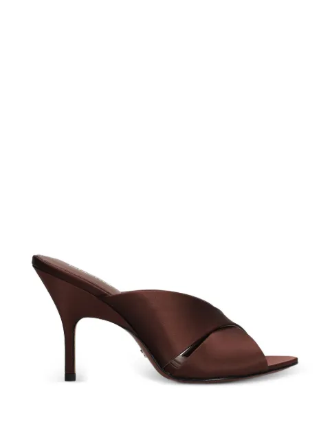 Lola Cruz Lena 95 heeled mules Brown 122Z75BK