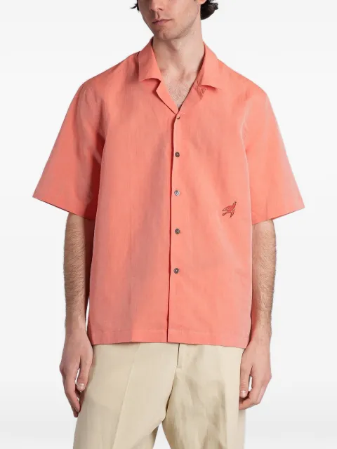 Paul Smith embroidered short-sleeve shirt Orange M1R905UEV03007