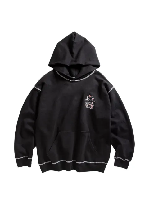 Anti Social Social Club floral-pattern hoodie Black ASSCFW2513