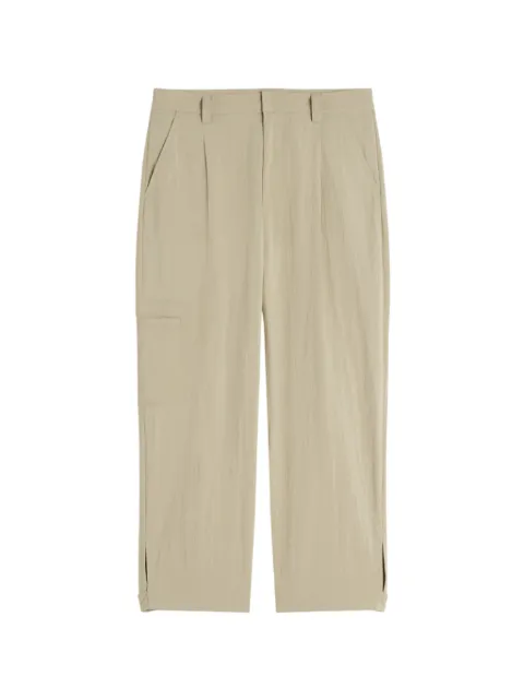 Maison Kitsuné pleated cargo pants Neutrals QM01106WW9082