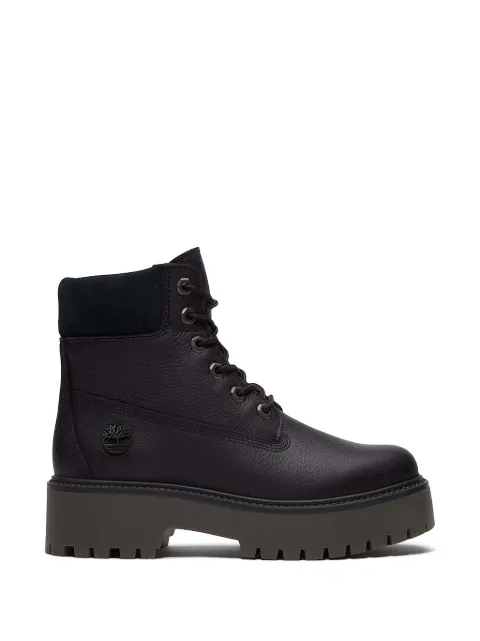 Timberland lace-up flat combat boots Black TB0A2H3CEPV1