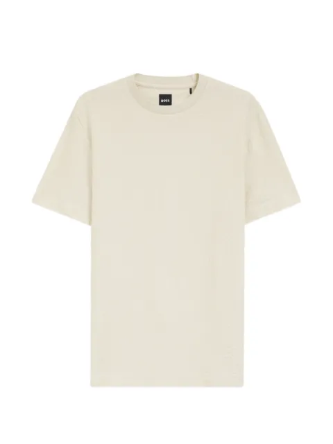 BOSS texture T-shirt Neutrals 50557395