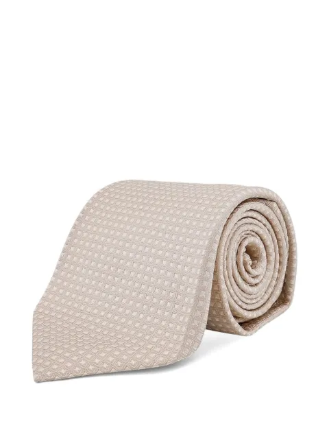 TOM FORD patterned tie Neutrals STE001S0236