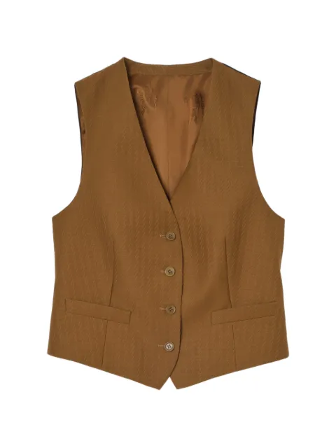 Burberry wool mohair waistcoat Brown 8126169
