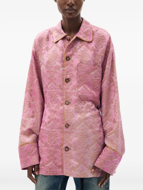 Ann Demeulemeester Coby damask-jacquard shirt Pink B0014007FA730