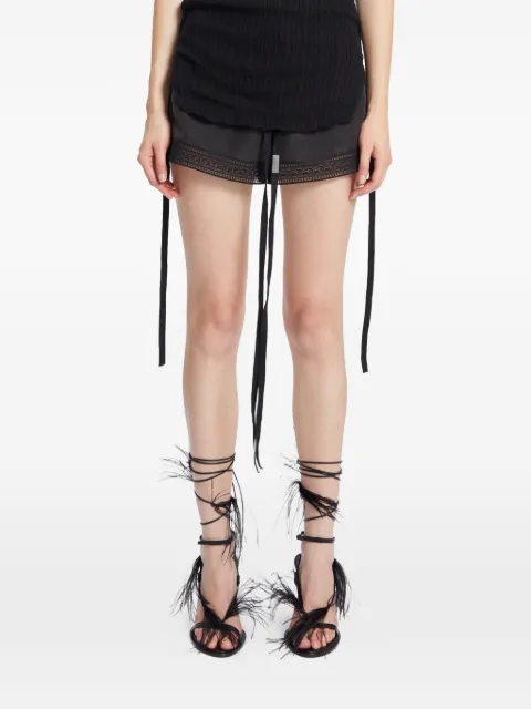 Ann Demeulemeester Elya feather-detailed sandals Black B0014093LT177