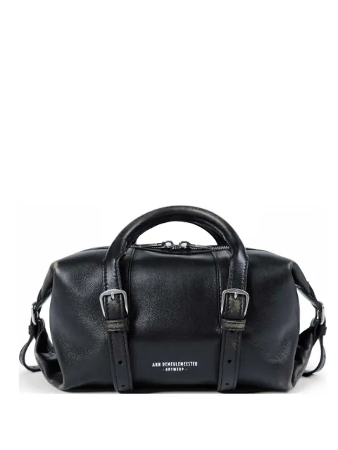 Ann Demeulemeester small Terra leather tote bag Black B0014179LT192