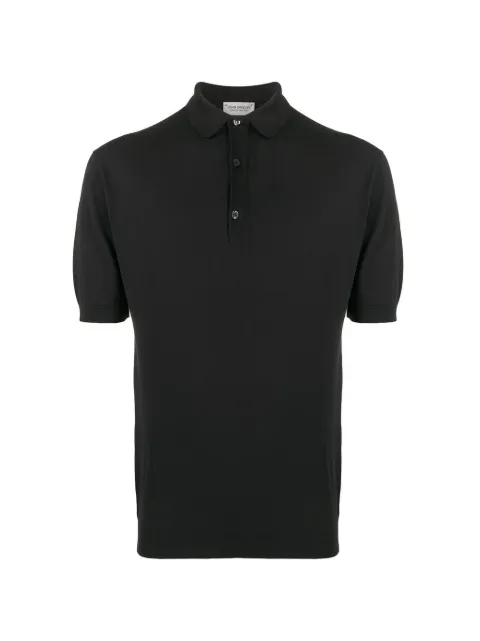 John Smedley Adrian short-sleeve cotton polo shirt Blue ADRIANBLACK
