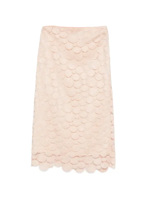 ASPESI floral-patterned skirt Neutrals 2293D083